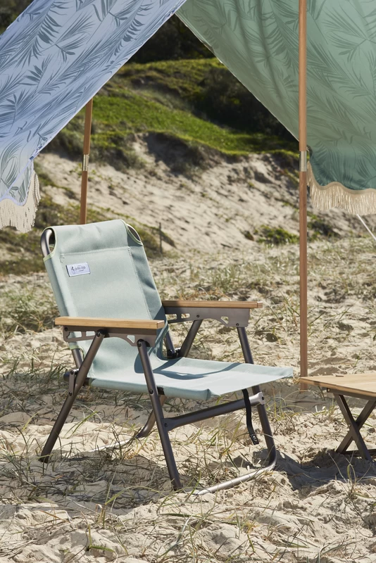 Oztrail Palm Club Beach High Back Chair - Palm Cove Green - Image 7