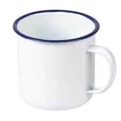 Campfire 9cm Enamel Mug - White