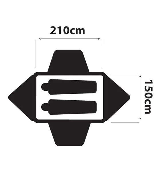 Oztrail Hiker 2 Person Hiking Tent - Image 3