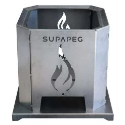 Supa Peg Cube Steel Firepit