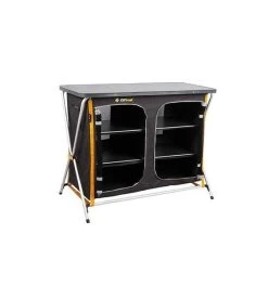 Oztrail Deluxe Folding 3 Shelf Double Cupboard