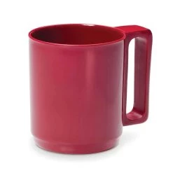 Campfire Melamine Coffee Mug - Burgundy