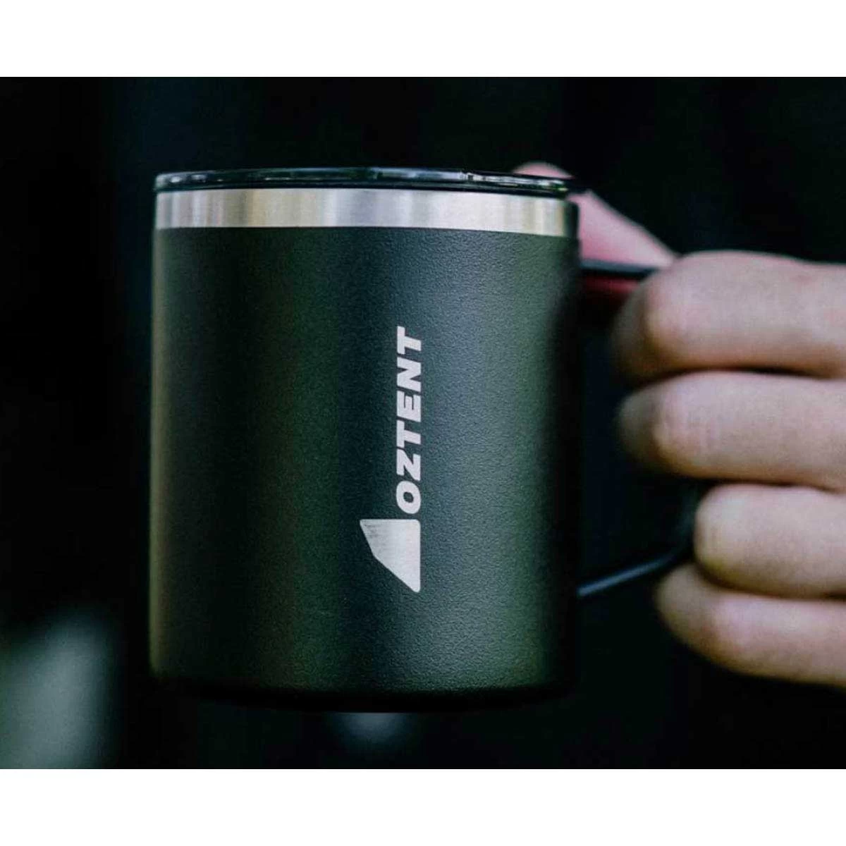 Oztent Black Alpine Coffee Cup - Image 2