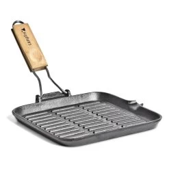 Campfire Cast Iron Square Folding Frypan 24cm