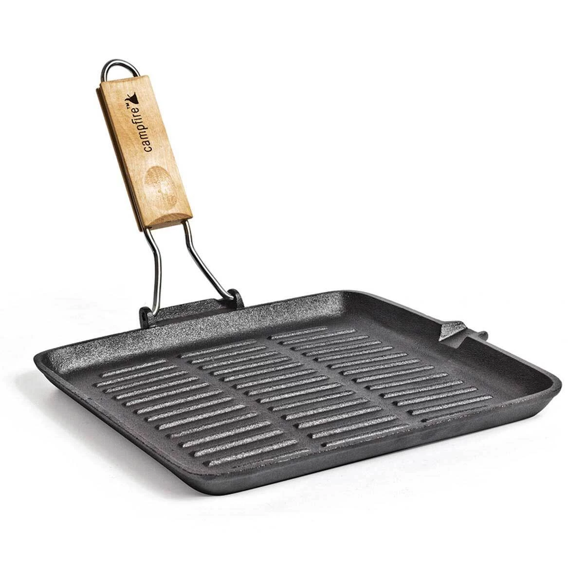 Campfire Cast Iron Square Folding Frypan 28cm