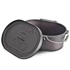 Campfire 10 Quart Oval Cast Iron Camp Oven
